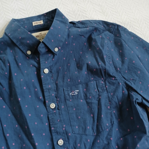 hollister ♡ epic flex stretch button down shirt - Picture 3 of 8